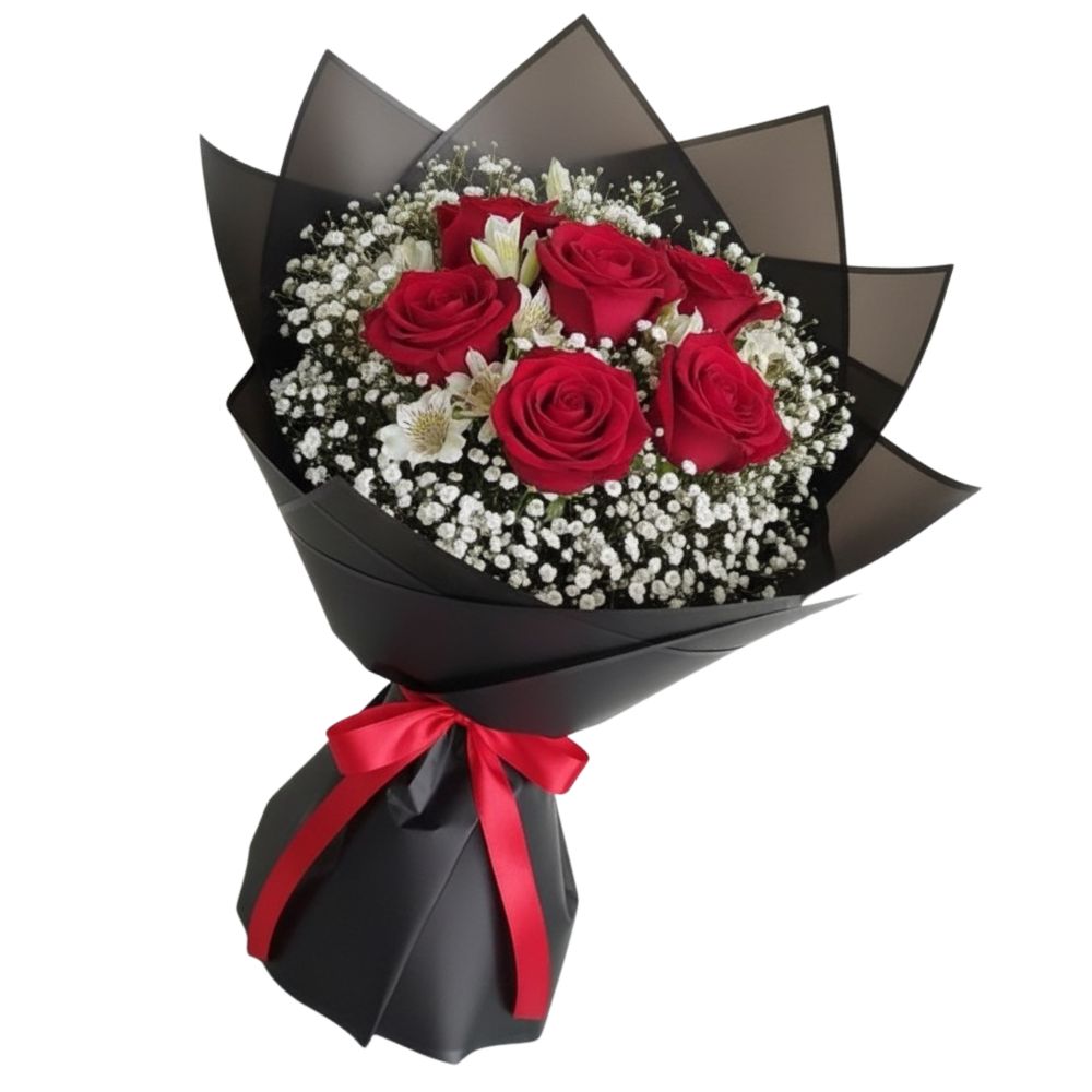 RAMO DE 6 ROSAS